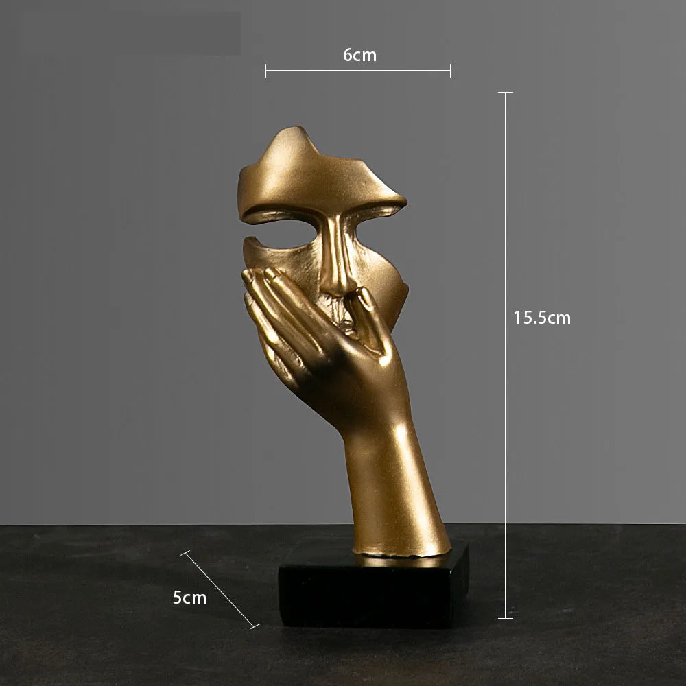 Resin Abstract Mask Statues Decor Gift