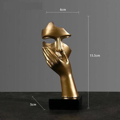 Resin Abstract Mask Statues Decor Gift