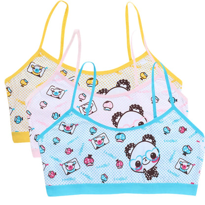 Girls Vest Bras Cartoon Panda Underwear