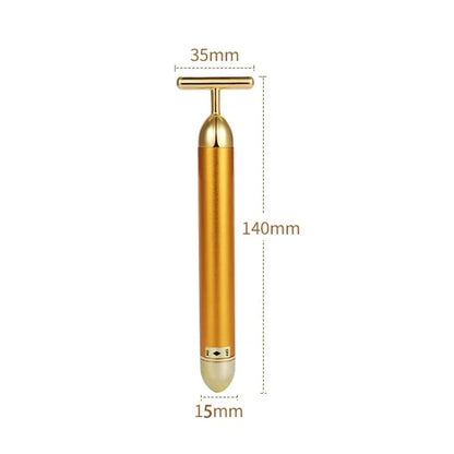 24k Gold Face Lift Roller Vibration Slimming Massager Vibrating Massager