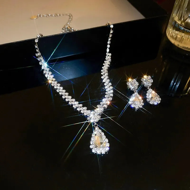 Water Drop Banquet Necklace Set