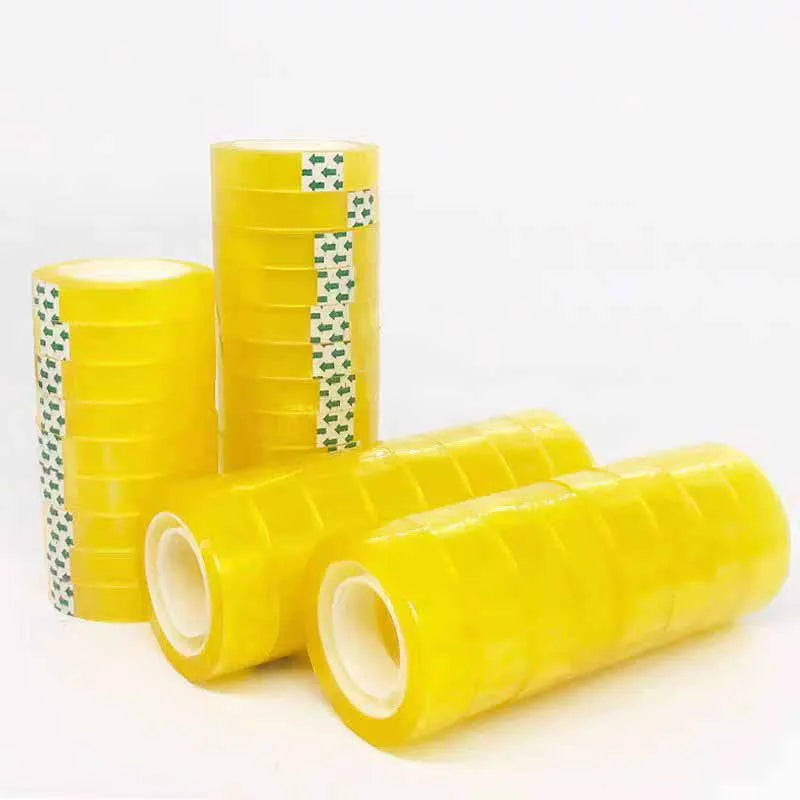 12 Rolls Of Premium Orange Stationery Tape 1.1cm Multi-Purpose Packaging Tape