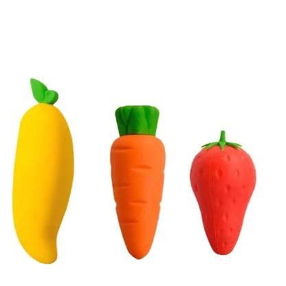 Creative Fruit Eraser Cute Carrot Mango Strawberry Pineapple Pencil Eraser