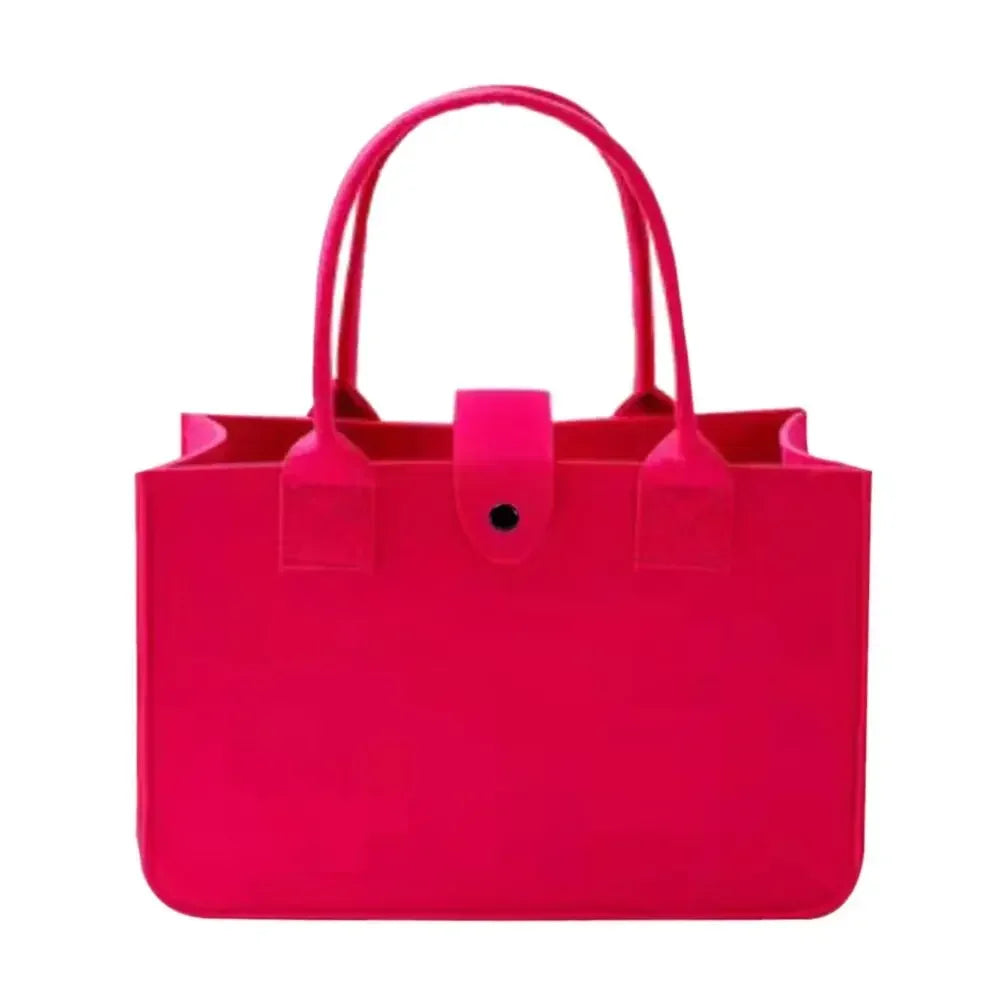 Flower Handbag Felt Large Shoulder Bag