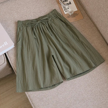 Casual Cotton High Waisted Pants