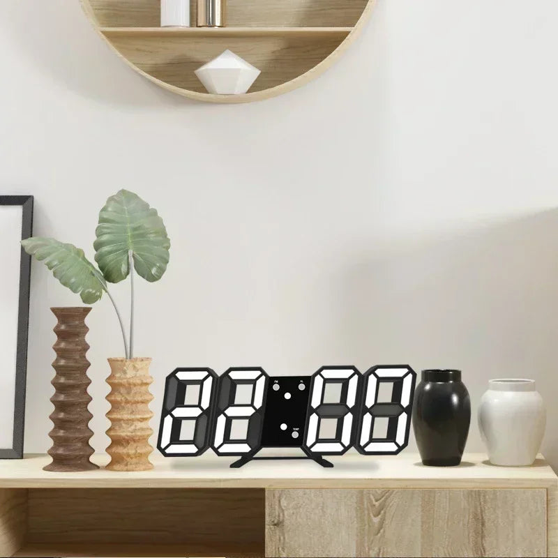 Digital Desktop Clock Wall mounted Decorative Electronic