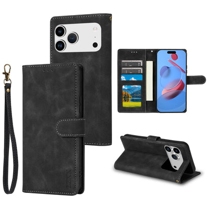 Wallet Skin-friendly With Card Slot Bracket Magnetic Flip Case