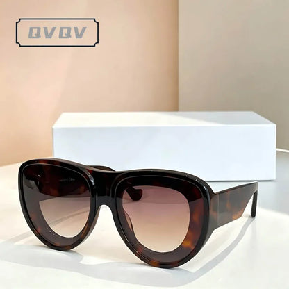 Thick Oversized Cat Eye Vintage Hip-hop Sunglasses