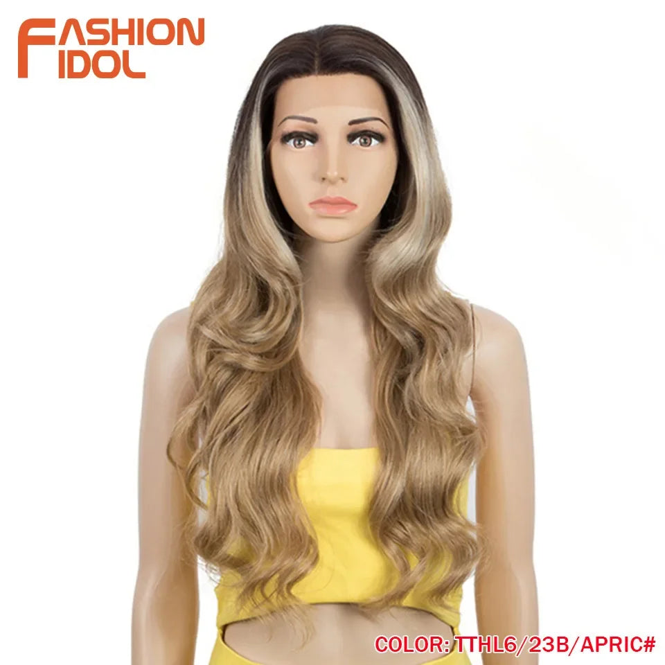 Lace Front Wig Synthetic With Baby Hair Wigs