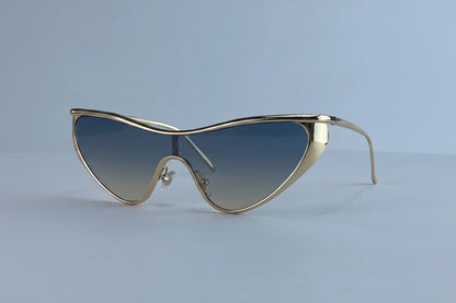 Vintage Y2K Punk Cat Eye Luxury Sun Glasses