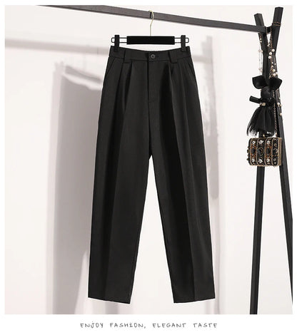 Korean High Waist Suit Casual Trousers