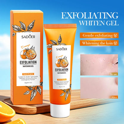 Gel exfoliante facial de naranja