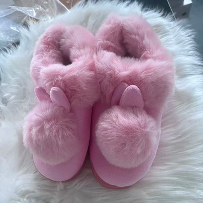 Winter Warm Fur e Rabbit Shoe