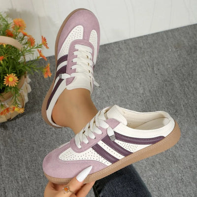 Elegant Round Head Sexy Breathable Half Slippers Shoes