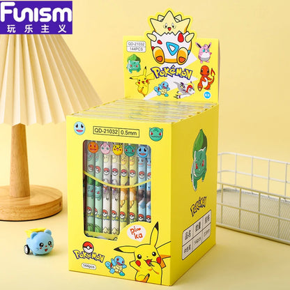 Pikachu cartoon cute pet combination straight stick erasable neutral pen