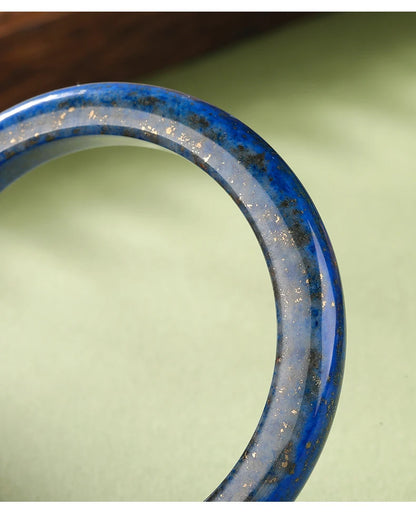 Natural Lapis Lazuli Tianshan Jade Bangle Imperial Blue Afghan Stone Bangle Genuine Gemstone Bracelets