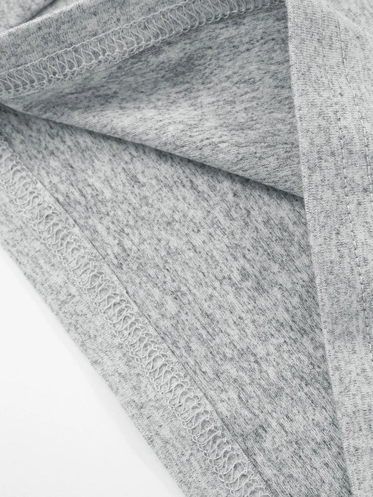 Conjunto casual diario con cuello en U y espalda descubierta