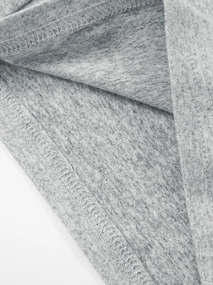 Conjunto casual diario con cuello en U y espalda descubierta