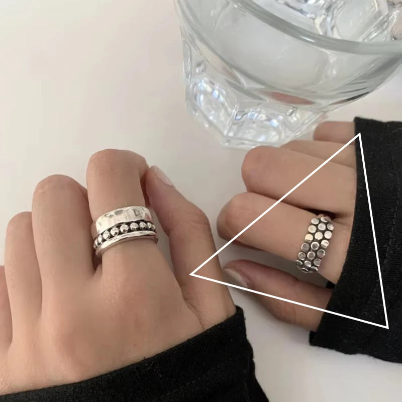 925 Sterling Silver Drip Glaze Butterfly Zircon Rings