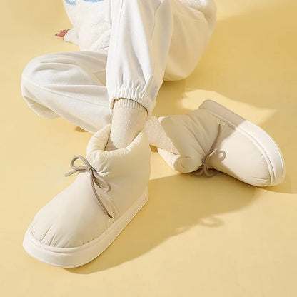 Warm Cotton Outdoor Non-slip Fur Ankle Snow Boots