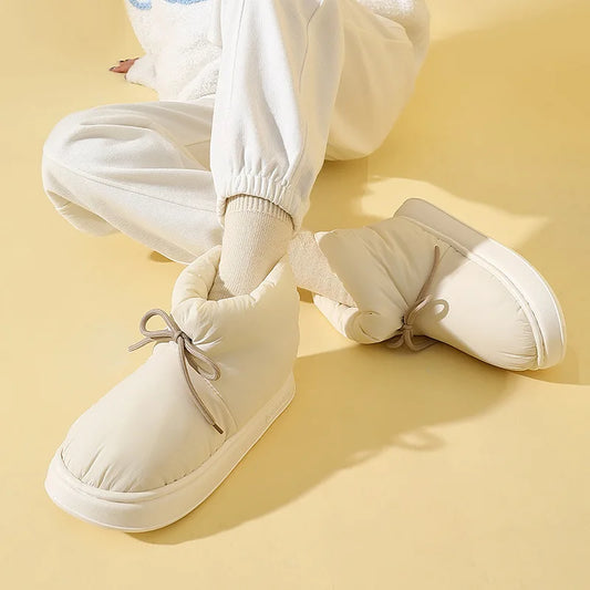 Warm Cotton Outdoor Non-slip Fur Ankle Snow Boots