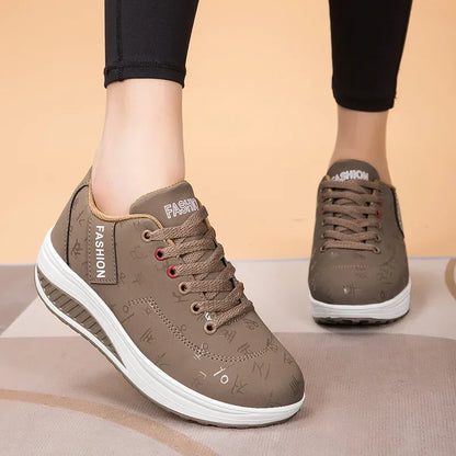 Thick Bottom Swinging  Walking Sports Sneakers