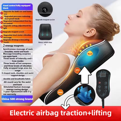 Electric Cervical Pillow For Neck Airbag Traction Massager