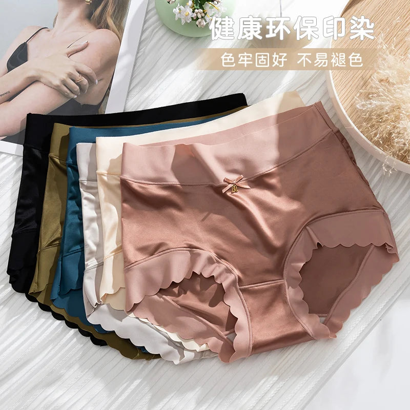 Silk Panties Nice Briefs Soft Underwear Mid rise Elegance Sexy Lingerie
