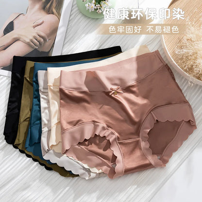 Silk Panties Nice Briefs Soft Underwear Mid rise Elegance Sexy Lingerie