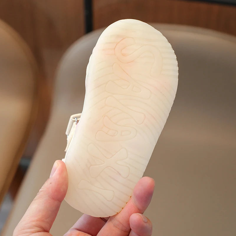 Cartoon Greenish Pink Soft Boys Girls Shoes