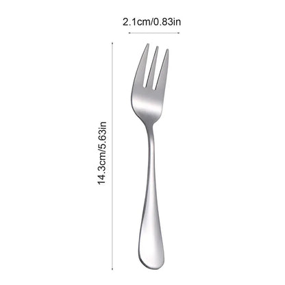 6pcs Stainless steel cutlery fruit forks dessert forks