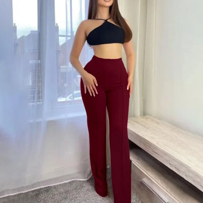Flare Slim Straight Bell Bottom Pants