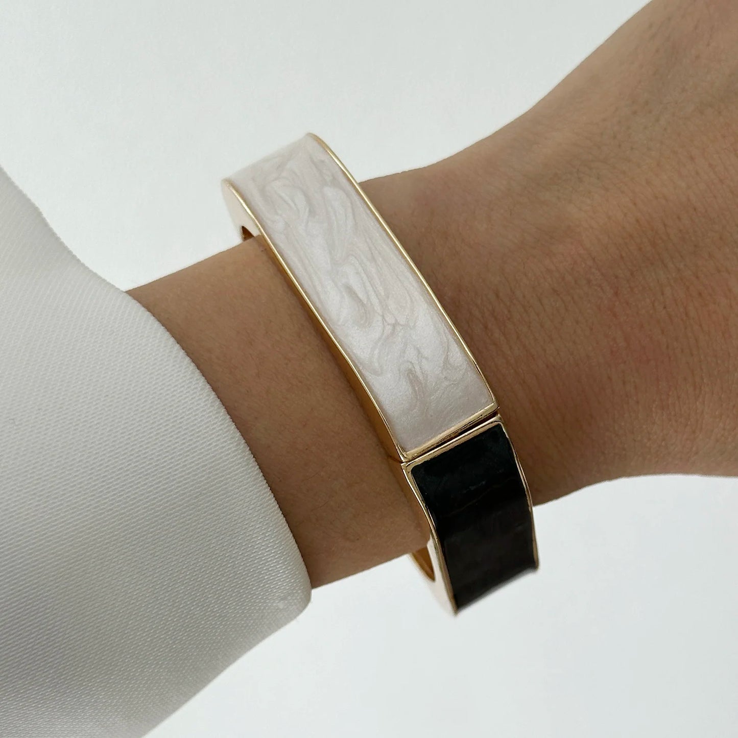 Dripping Oil Bangles Exaggerated Geometric Bracelets