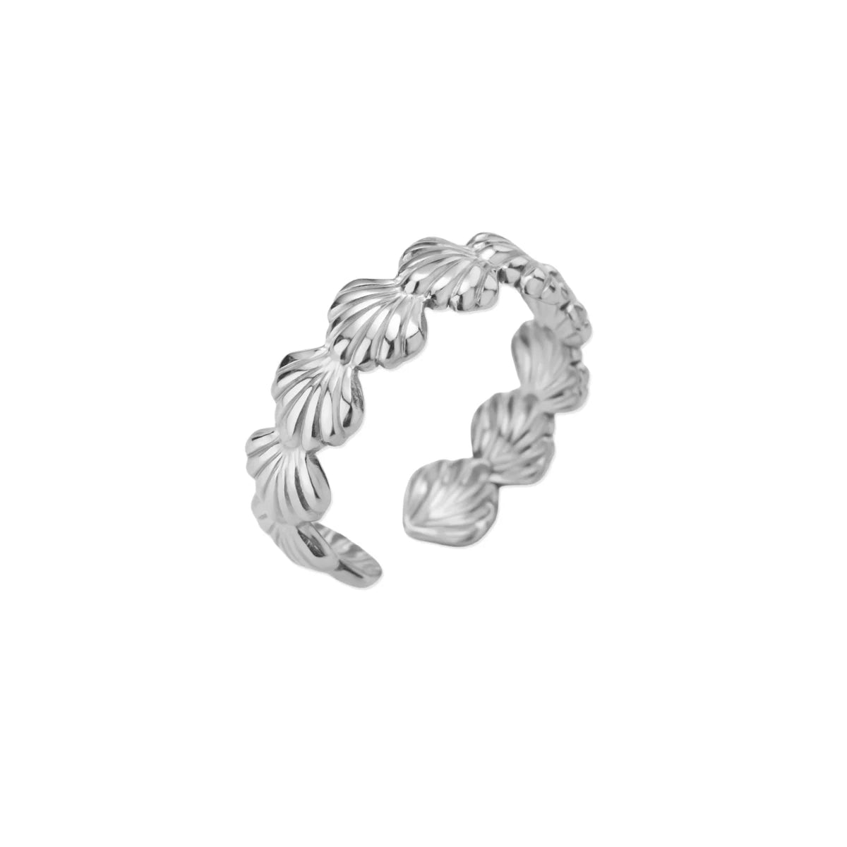 Stainless Steel Starfish Open Rings Gold Geometric Adjustable Ring