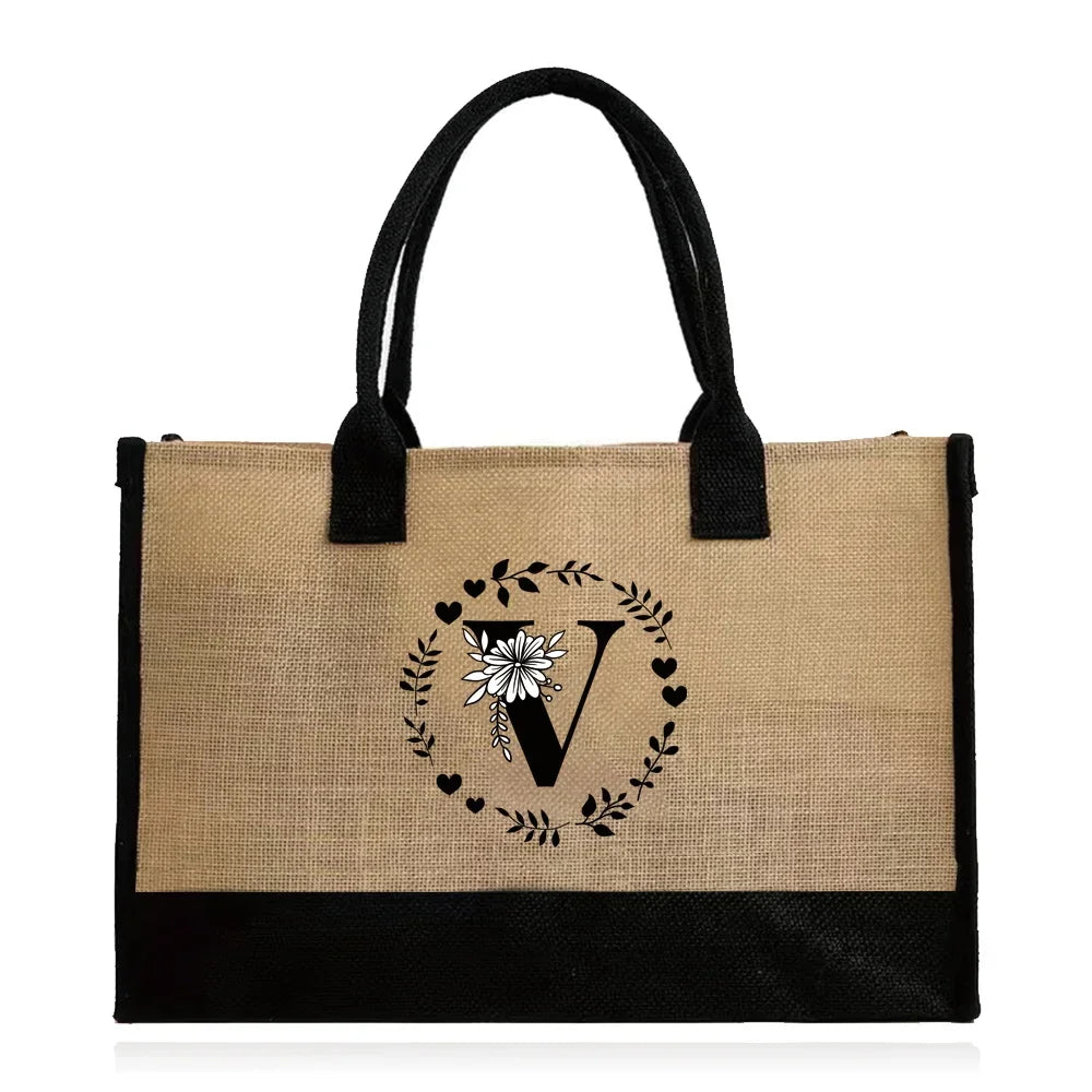 Large Capacity Grocery Letter Pattern Bags