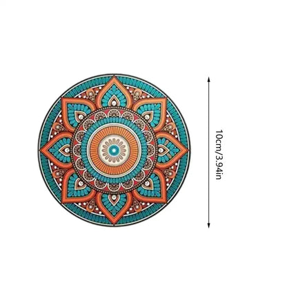 8PCS 10cm Wooden Coaster Teapot Mat