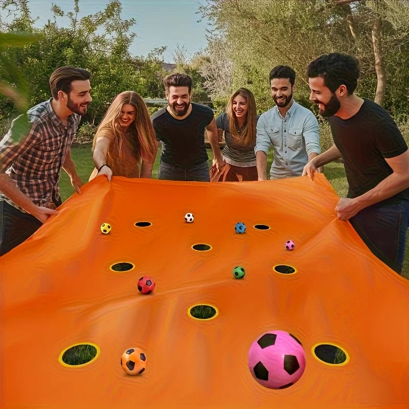 Team Building Cave Cloth Outdoor Game Set with 6 Random Color Balls