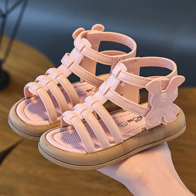 1-10Y  Princess Cute Versatile Flat Sandal