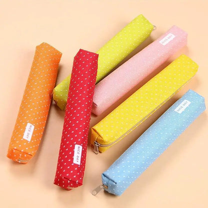 Candy Striped Polka Dot Pencil Case Small