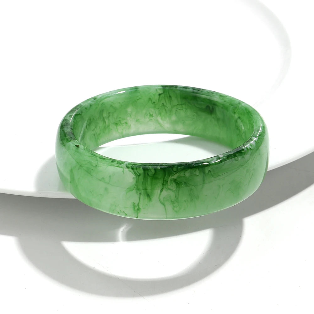 Vintage Acrylic Cuff Irregular Geometric Wide Bangles Bracelets