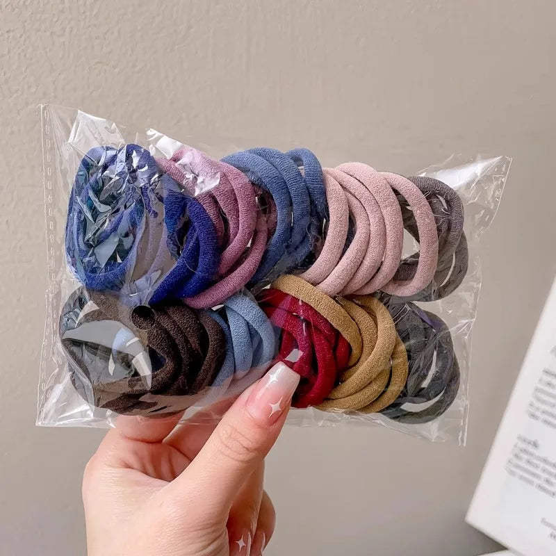 50PCS Colorful Ealstic Nylon Hair Bands