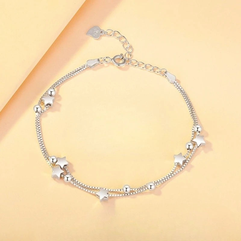 925 Sterling Silver Ball Necklace Set