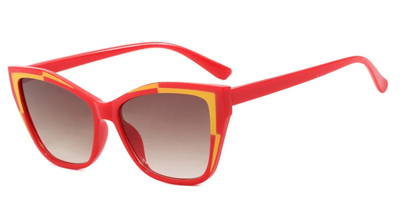 Vintage Square Cat Eye Rectangle Sunglasses
