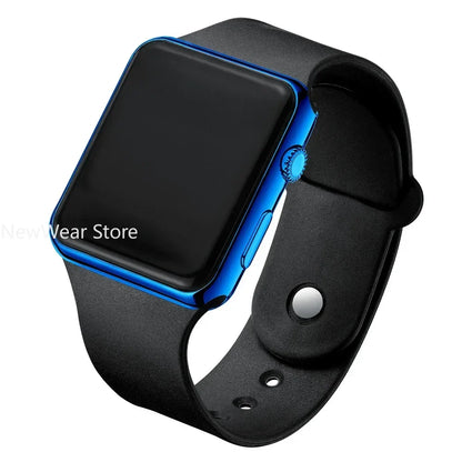 Digital Electronic Square LED Sport Wristwatch