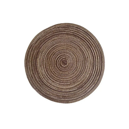 Imitation Cotton Yarn Placemat Round Woven Dish Mat