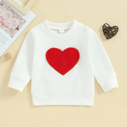 0-3Y Baby Kids Valentine's Day Sweatshirts Tops Toddler