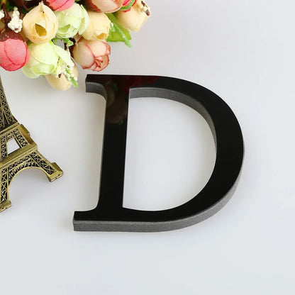 26 Letters DIY 3D Mirror Acrylic Wall Sticker