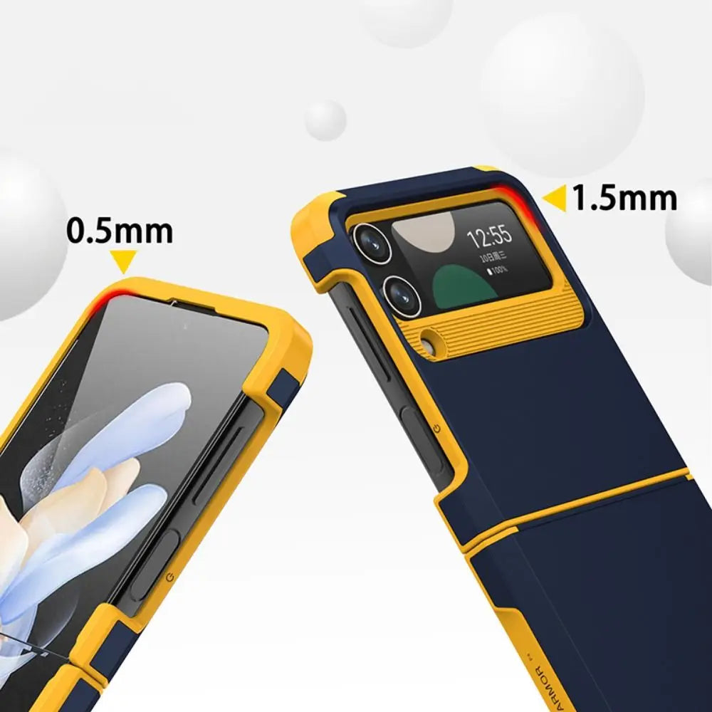 Z Flip 3/4/5 Case New Shock Proof Armor Phone Cover Protective Hinge Mobile Phone Protector