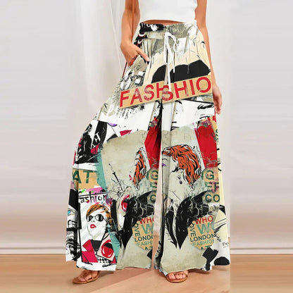 Wide Leg Hip Hop Street Vintage Full Length Pants