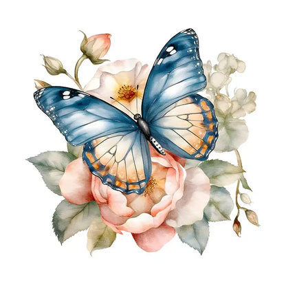 Butterflies Plants Flowers Wall Sticker
